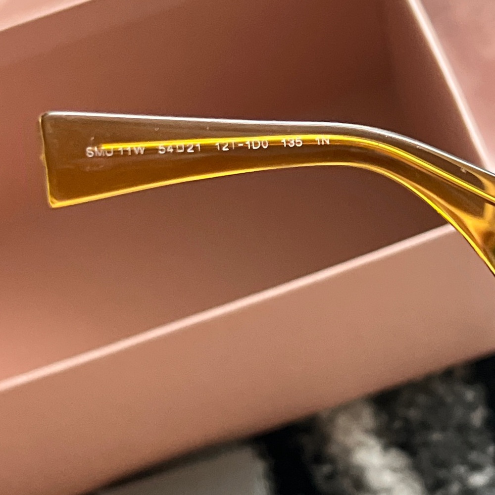 Miu Miu Amber Transparent Frame Sunglasses - Picture 4 of 7